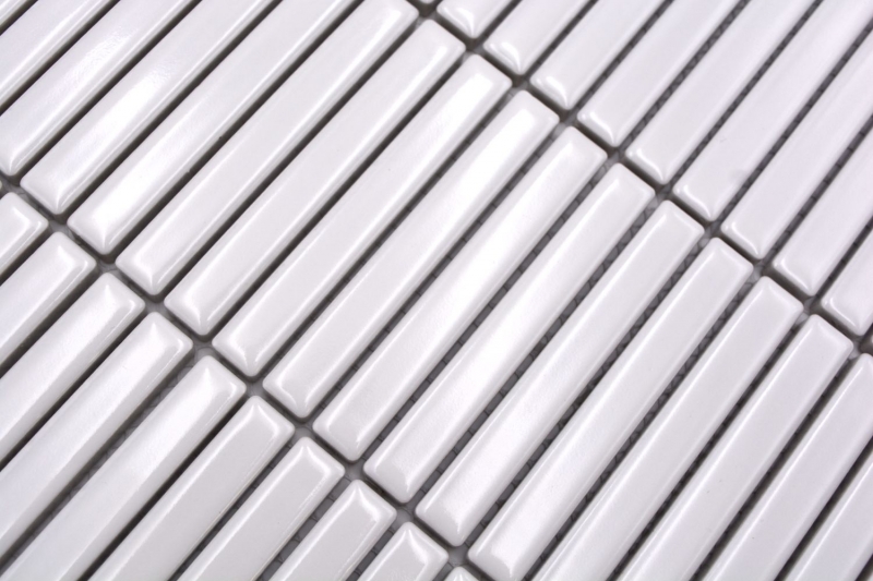 Mosaïque céramique Carreaux de mosaïque blanc brillant mur cuisine salle de bain douche MOS24-CG11_f