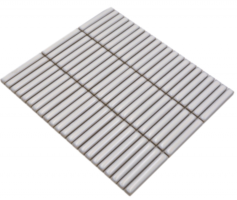 Mosaïque céramique Carreaux de mosaïque vieux blanc brillant mur cuisine salle de bain douche MOS24-CG31_f