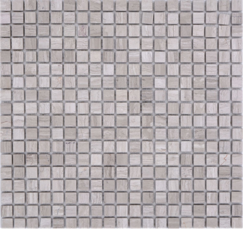 Échantillon manuel de mosaïque de pierre naturelle Marbre gris mat mur sol cuisine salle de bain douche MOS38-15-2012_m