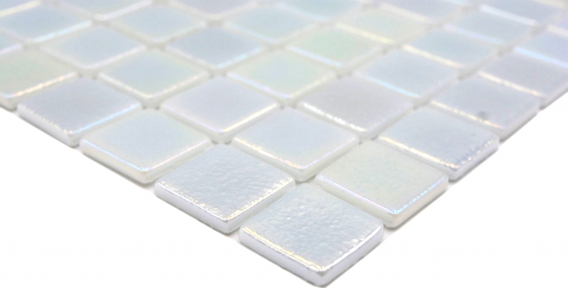 Échantillon manuel Mosaïque de piscine Mosaïque de verre cream irisé multicolore brillant mur sol cuisine salle de bain douche MOS220-P55254_m