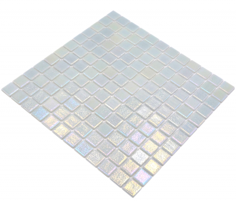 Échantillon manuel Mosaïque de piscine Mosaïque de verre cream irisé multicolore brillant mur sol cuisine salle de bain douche MOS220-P55254_m