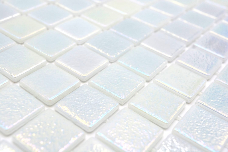 Échantillon manuel Mosaïque de piscine Mosaïque de verre cream irisé multicolore brillant mur sol cuisine salle de bain douche MOS220-P55254_m