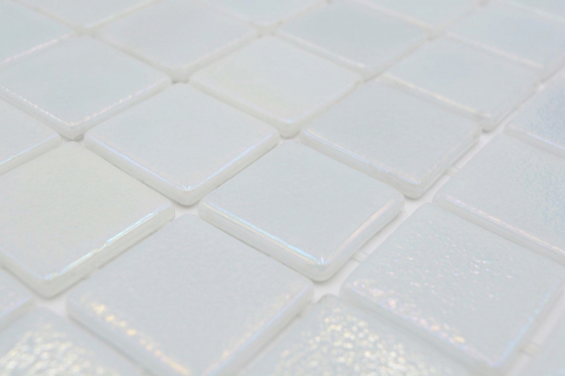 Échantillon manuel Mosaïque de piscine Mosaïque de verre cream irisé multicolore brillant mur sol cuisine salle de bain douche MOS220-P55384_m