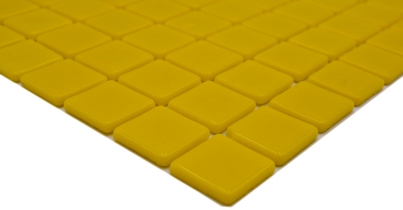 Échantillon manuel Mosaïque de piscine Mosaïque de verre jaune brillant mur sol cuisine salle de bain douche MOS220-P25801_m