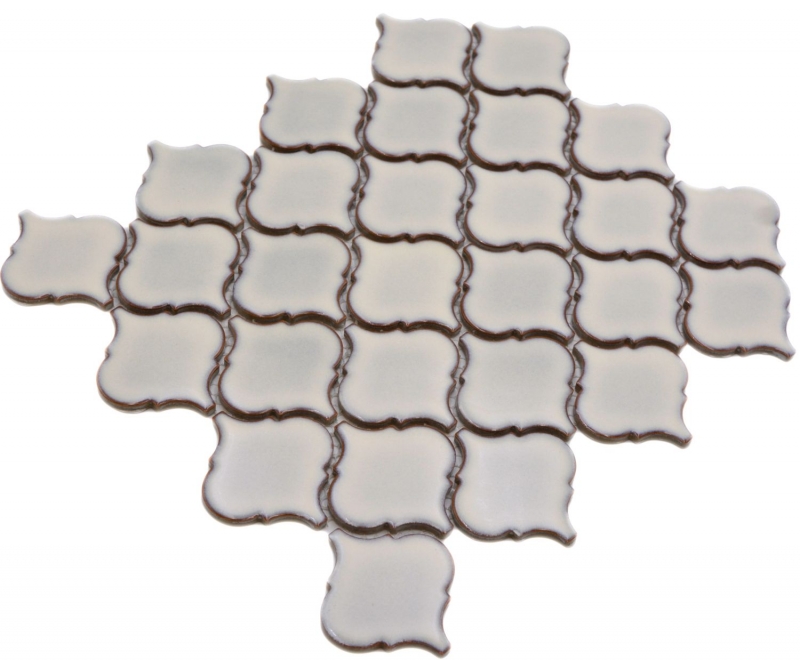 Échantillon manuel de mosaïque céramique carreaux de mosaïque blanc ancien brillant mur sol cuisine salle de bain douche MOS13-PAW5_m