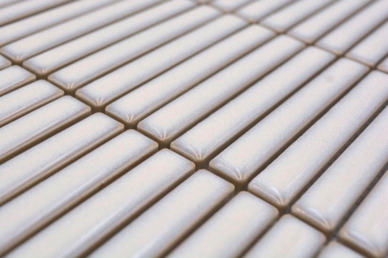 Échantillon manuel de mosaïque céramique carreaux de mosaïque blanc ancien brillant mur cuisine salle de bain douche MOS24-CG31_m