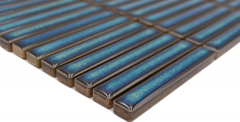 Motif main Mosaïque céramique Carreaux de mosaïque vert brillant mur cuisine salle de bain douche MOS24-CG61_m