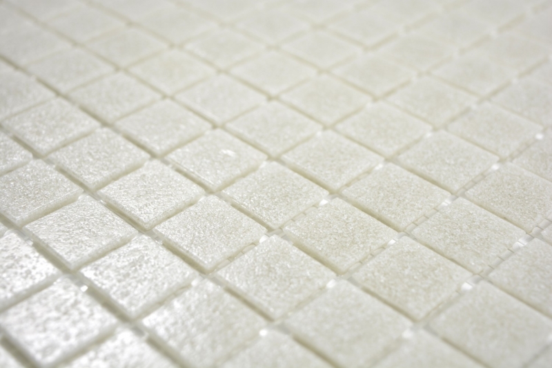 Mosaïque de verre Carreau de mosaïque gris clair Cream Spots douche BAD WAND mur cuisine - MOS200-A05-N