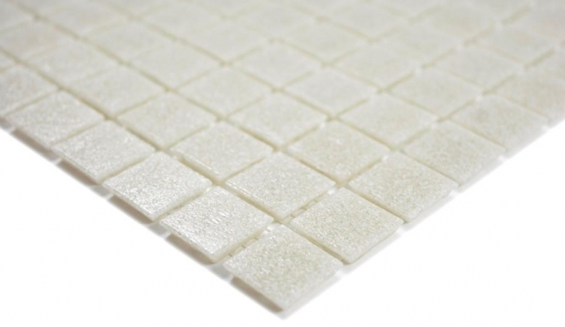 Mosaïque de verre Carreau de mosaïque gris clair Cream Spots douche BAD WAND mur cuisine - MOS200-A05-N