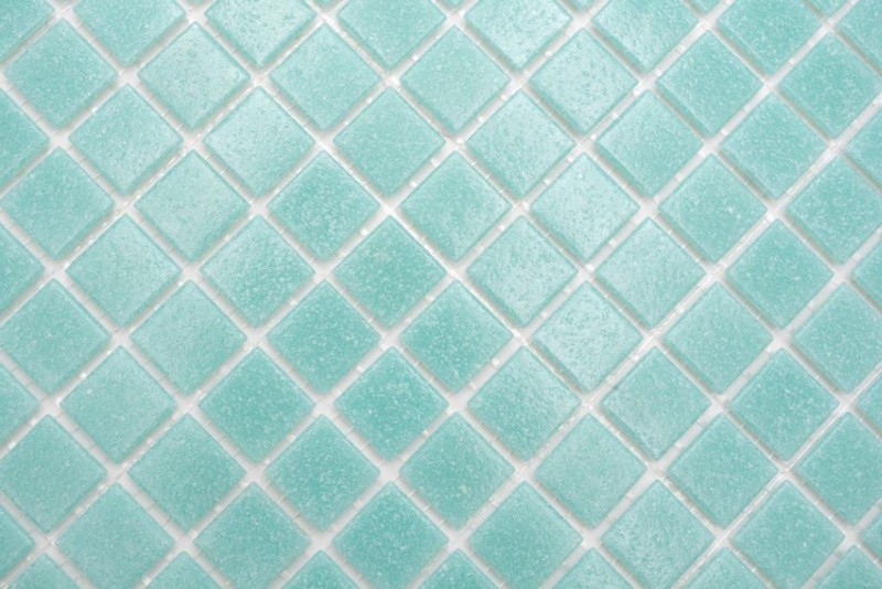 Mosaïque de verre Carreau de mosaïque Vert turquoise Spots douche SALLE DE BAINS MUR cuisine - MOS200-A62-N