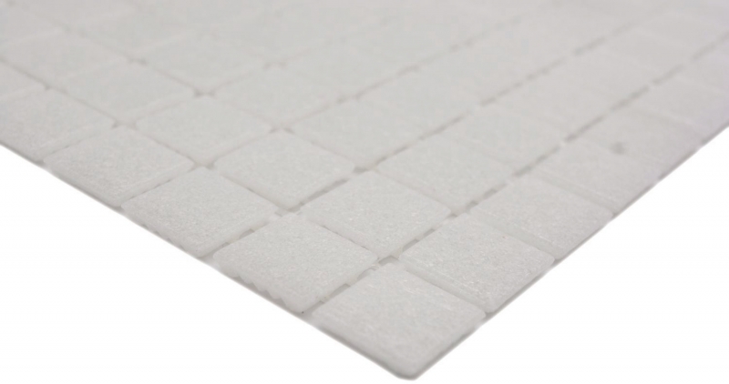 Mosaïque de verre Carreau de mosaïque vieux blanc gris clair cream Classic collé sur papier - MOS200-A03