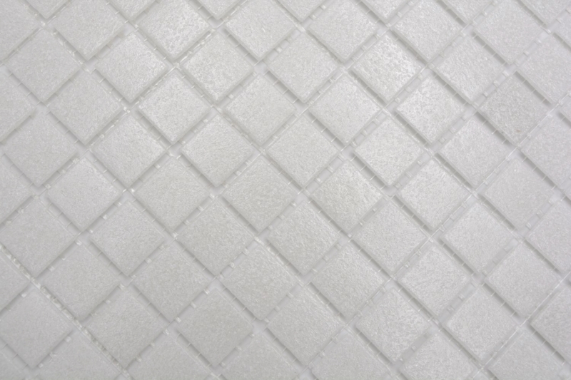 Mosaïque de verre Carreau de mosaïque vieux blanc gris clair cream Classic collé sur papier - MOS200-A03
