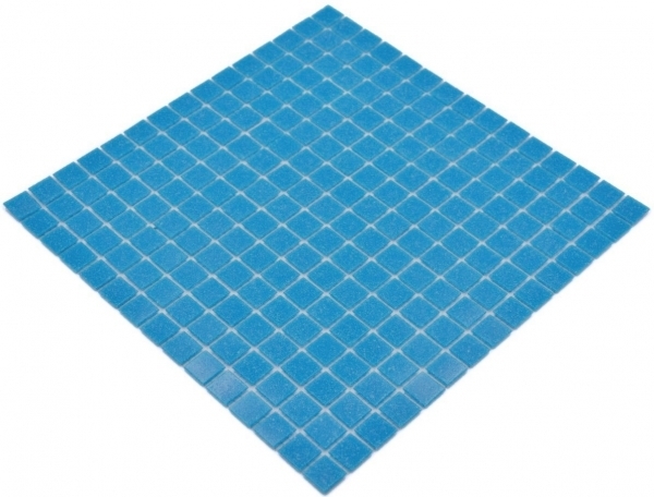 Mosaïque de verre Bleu clair Mosaïque de piscine - MOS200-A14-P