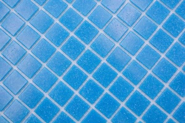 Mosaïque de verre Bleu clair Mosaïque de piscine - MOS200-A14-P