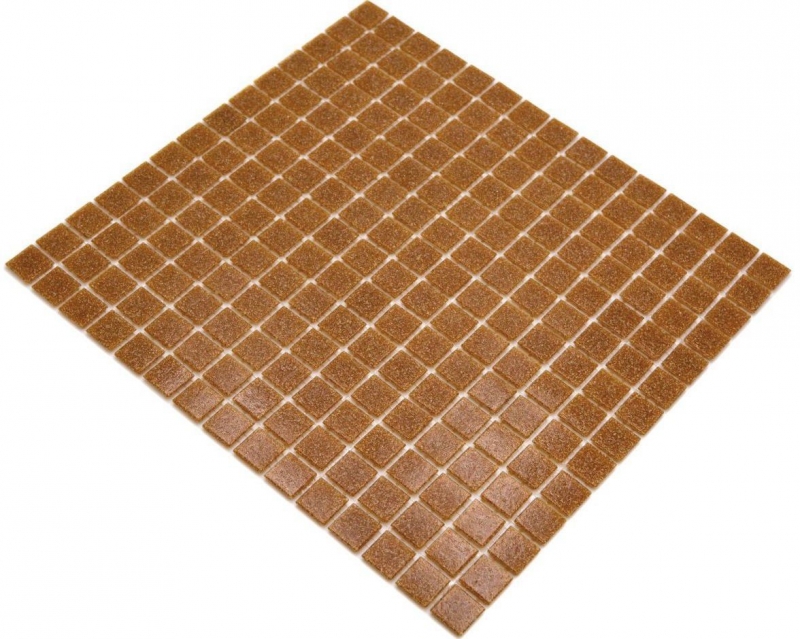 Mosaïque de verre Carreau de mosaïque marron Miroir de carrelage Fond de cuisine MOS200-A34