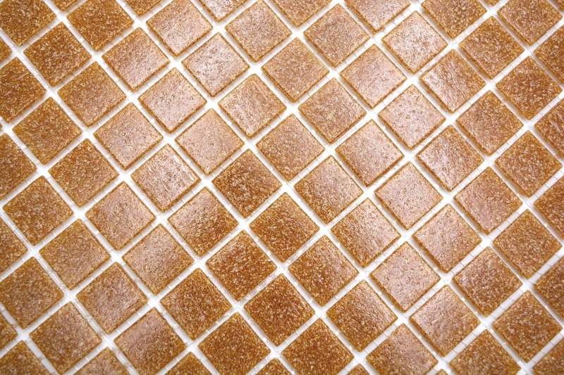 Mosaïque de verre Carreau de mosaïque marron Miroir de carrelage Fond de cuisine MOS200-A34