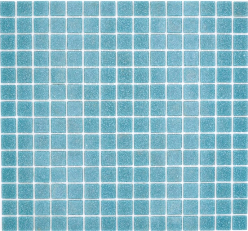 Mosaïque de verre Carreau de mosaïque Pastel Bleu Gris Classic collé sur papier - MOS200-A52