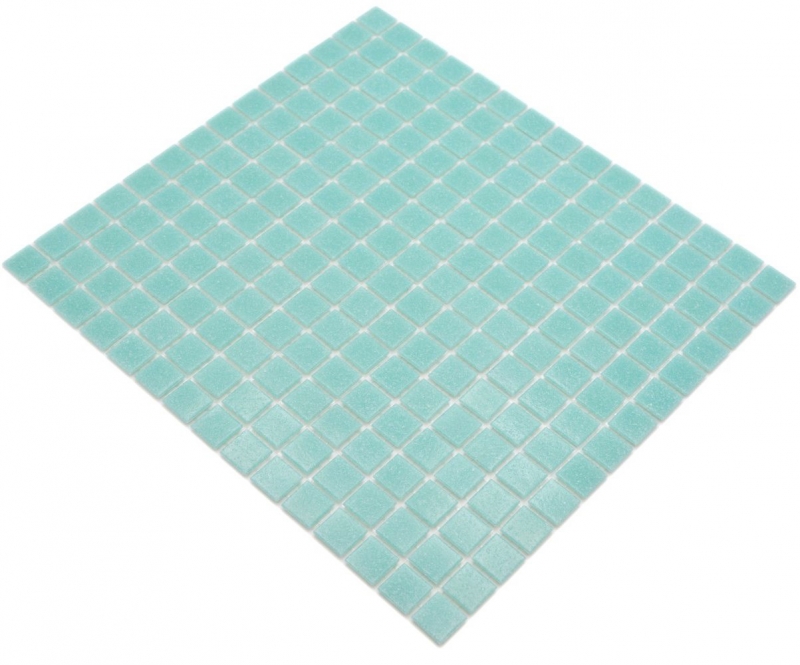 Mosaïque de verre Carreau de mosaïque turquoise clair vert Miroir de fond de cuisine MOS200-A62