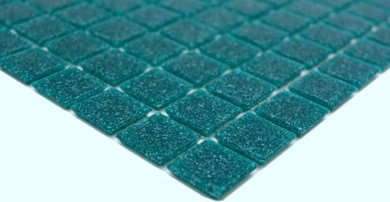 Mosaïque de verre Carrelage turquoise foncé vert Miroir de cuisine MOS200-A67