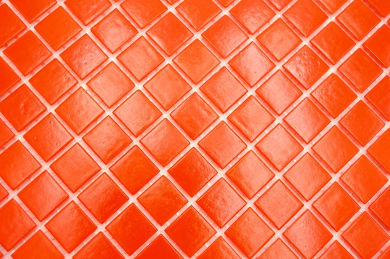Mosaïque de verre Carreau de mosaïque orange Miroir de carrelage Fond de cuisine MOS200-A95