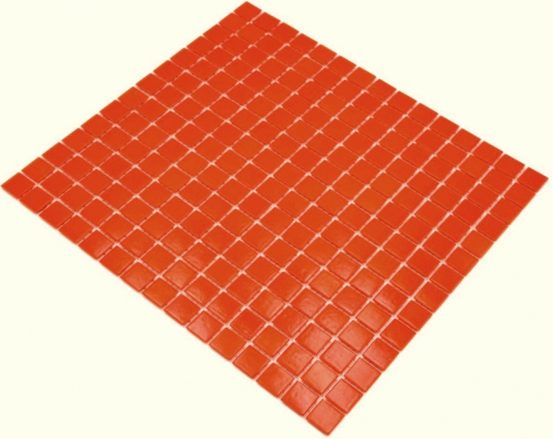 Mosaïque de verre Carreau de mosaïque orange Miroir de carrelage Fond de cuisine MOS200-A95