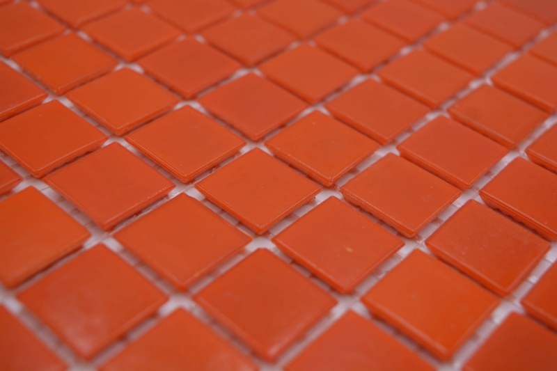 Mosaïque de verre Carreau de mosaïque orange Miroir de carrelage Fond de cuisine MOS200-A95