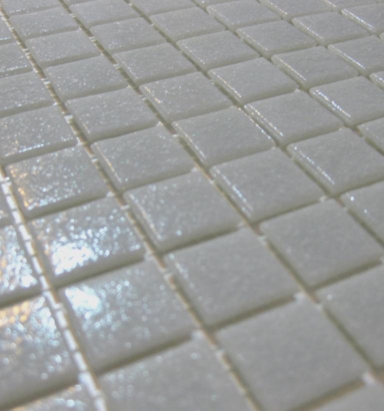 Mosaïque de verre Mosaïque gris clair Carreau de mur Carreau de cuisine Salle de bain - MOS200-A105