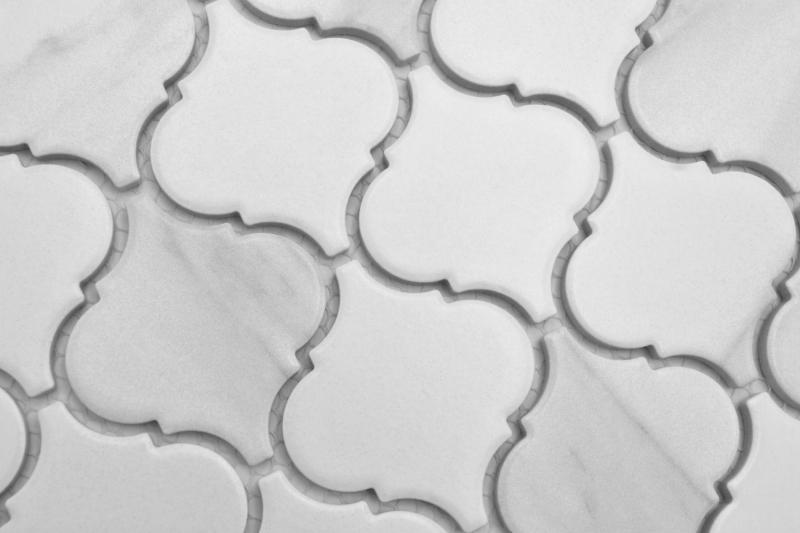 Céramique Mosaïque Florentine Carrare Vintage blanc gris mat MOS13-0201