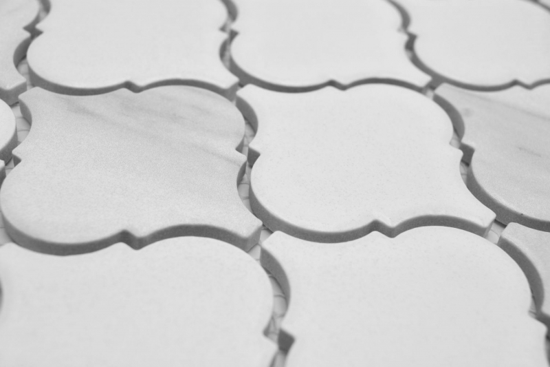 Céramique Mosaïque Florentine Carrare Vintage blanc gris mat MOS13-0201