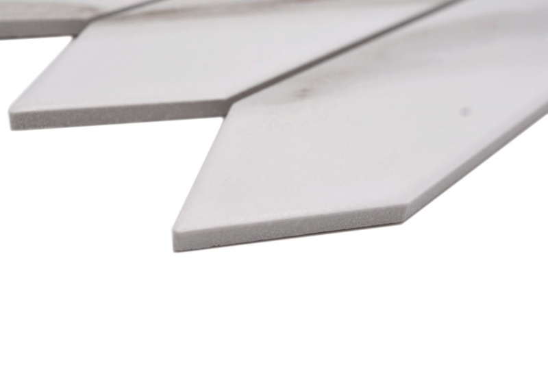 Céramique Carreau de mosaïque Hexagone Calacatta blanc gris-brun mat MOS13-L1112