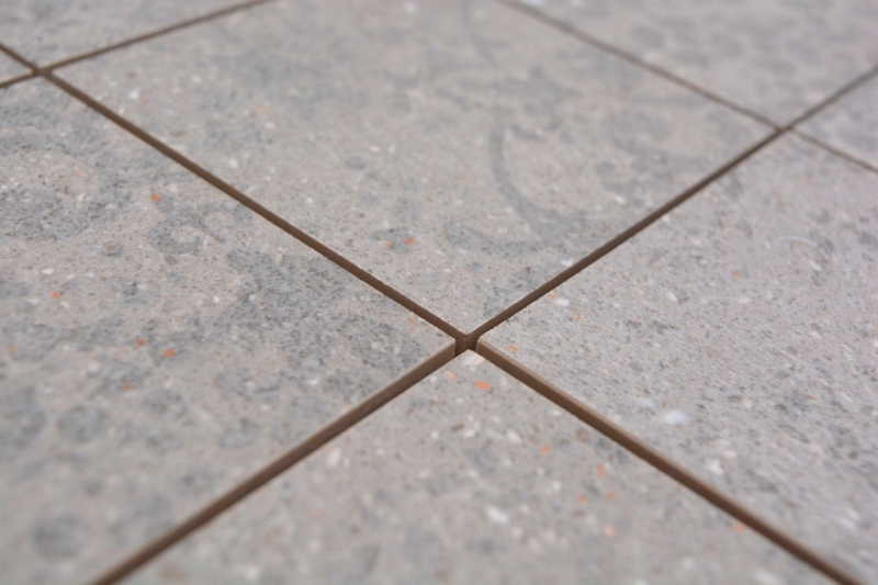 Céramique Carreau de mosaïque Grès cérame gris clair anthracite à motifs MOS23-G7