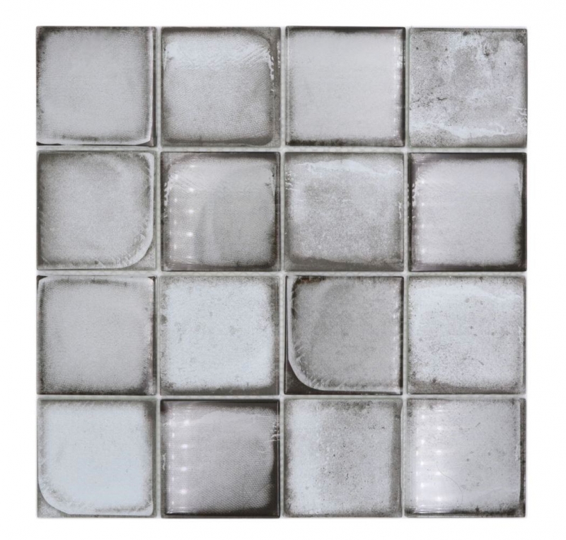 Mosaïque de verre Carreau de mosaïque Retro Vinatage Ciment Style gris pastel MOS88-S02