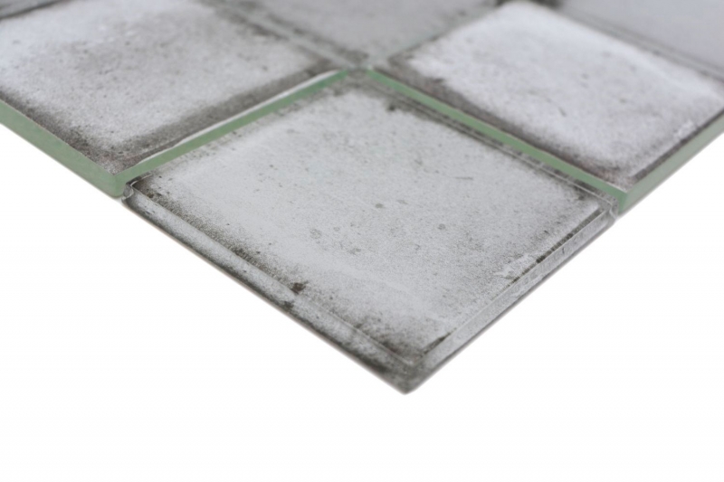 Mosaïque de verre Carreau de mosaïque Retro Vinatage Ciment Style gris pastel MOS88-S02