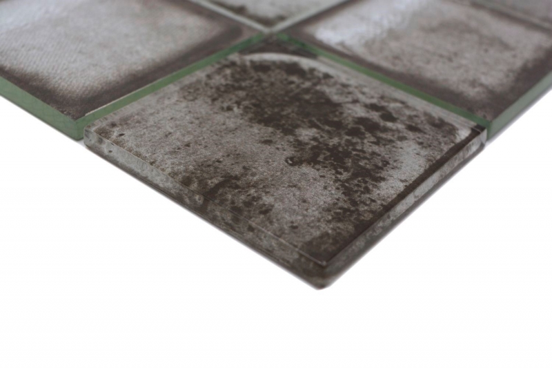 Mosaïque de verre Carreau de mosaïque Retro Vinatage Ciment Style gris urbain MOS88-S04