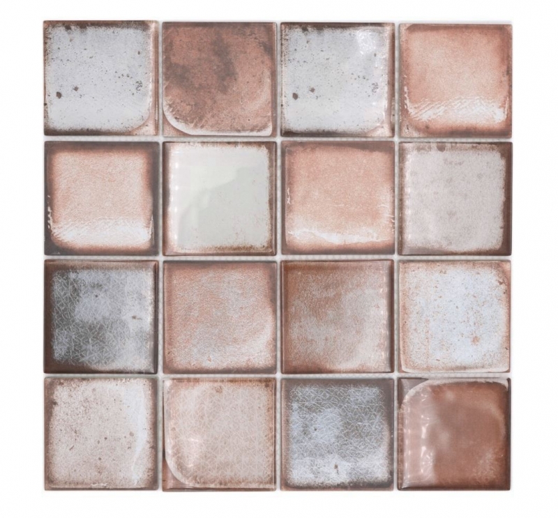 Mosaïque de verre Carreau de mosaïque Retro Vinatage Ciment Style Beige Pastel MOS88-S06