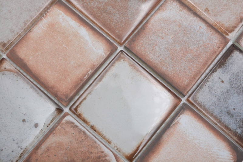 Mosaïque de verre Carreau de mosaïque Retro Vinatage Ciment Style Beige Pastel MOS88-S06