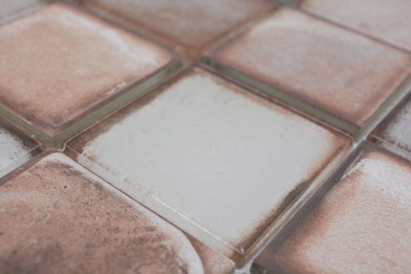 Mosaïque de verre Carreau de mosaïque Retro Vinatage Ciment Style Beige Pastel MOS88-S06