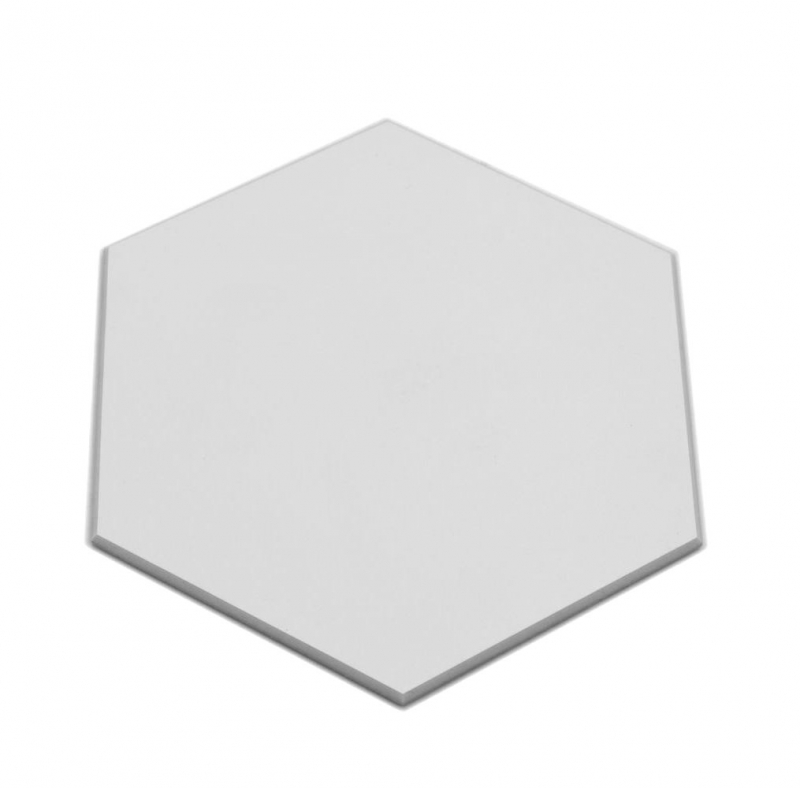 Carreau de mosaïque hexagonal autocollant en vinyle blanc MOS200-S01
