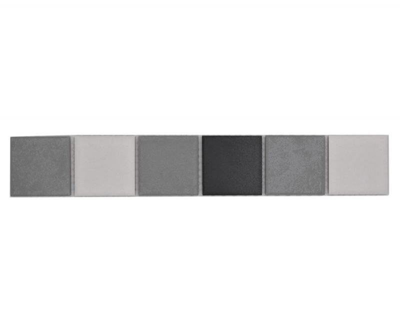 Mosaïque Bordure Borde mix gris Céramique MOS14BOR-0123
