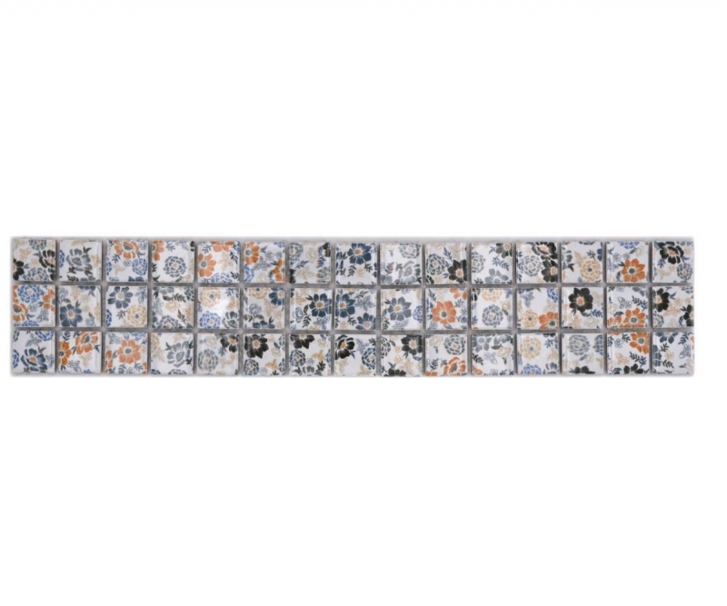 Mosaïque Bordures Fleur de Printemps Rétro MOS18CBOR-1401