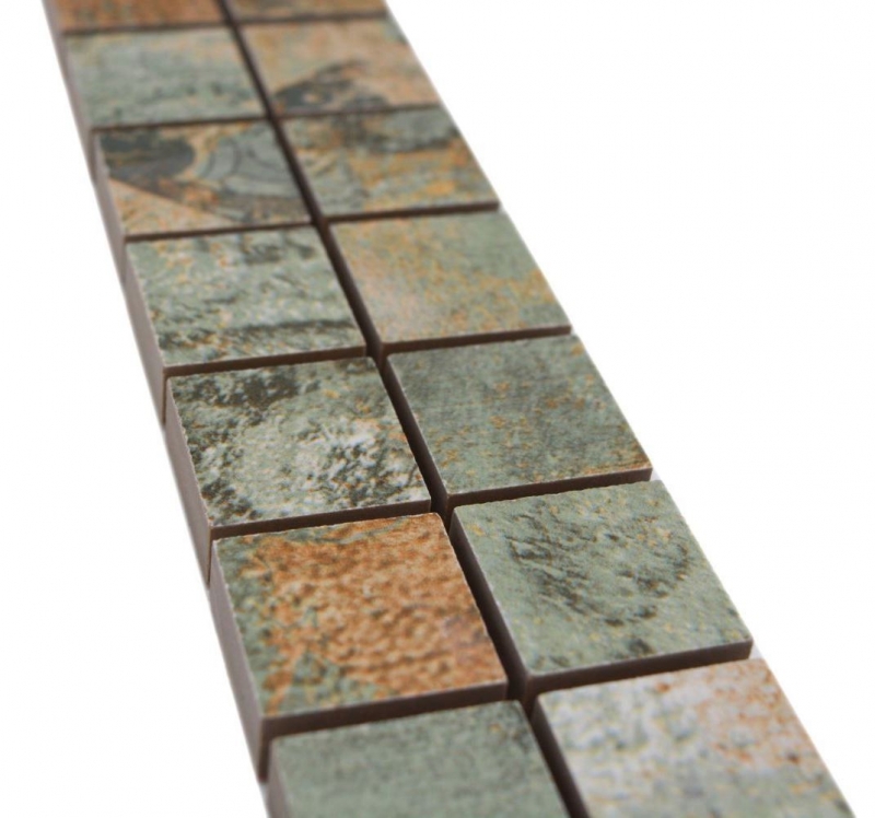 Mosaïque Borde Bordures Vintage 25 mix beige-brun-vert MOS18BOR-25CB