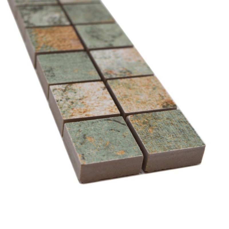 Mosaïque Borde Bordures Vintage 25 mix beige-brun-vert MOS18BOR-25CB