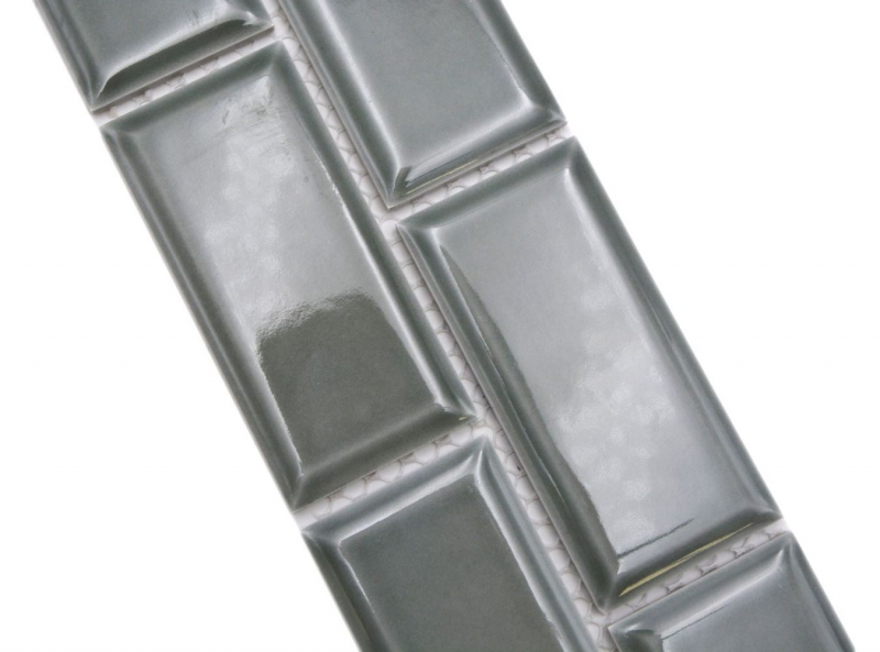 Mosaïque Bordures Metro uni pétrole MOS26BORM-0218