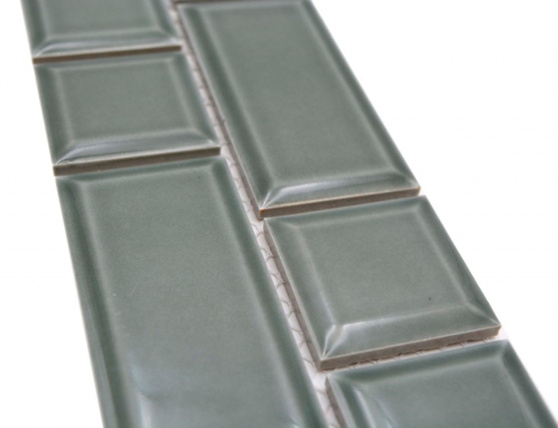 Mosaïque Bordures Metro uni pétrole mix MOS26BORWM-0218
