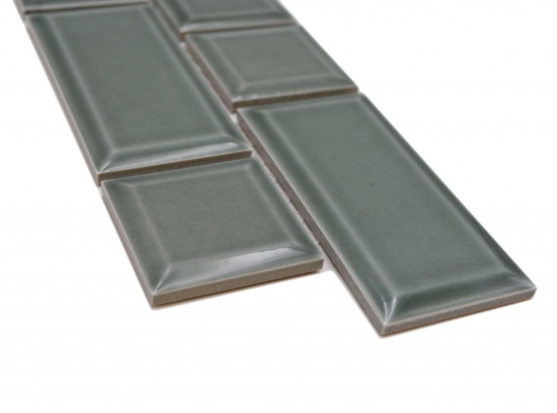 Mosaïque Bordures Metro uni pétrole mix MOS26BORWM-0218