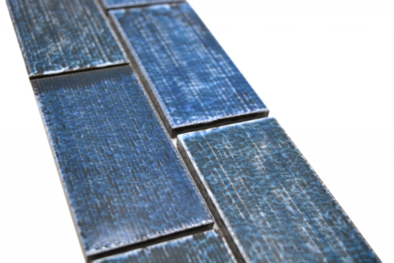 Mosaïque Borde Bordüre composite turquoise brillant MOS26BOR-KAS8