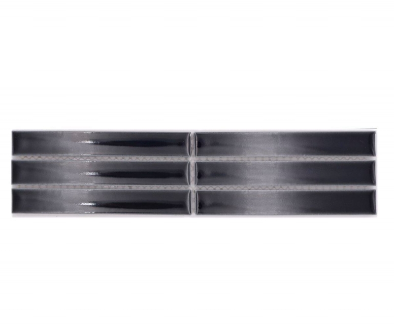 Mosaïque Bordures Bâtonnets noir brillant MOS24BOR-CS36