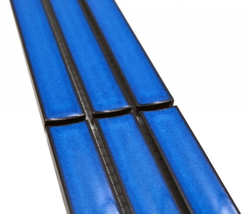 Mosaïque Bordures Bâtonnets bleu moucheté brillant MOS24BOR-CS46