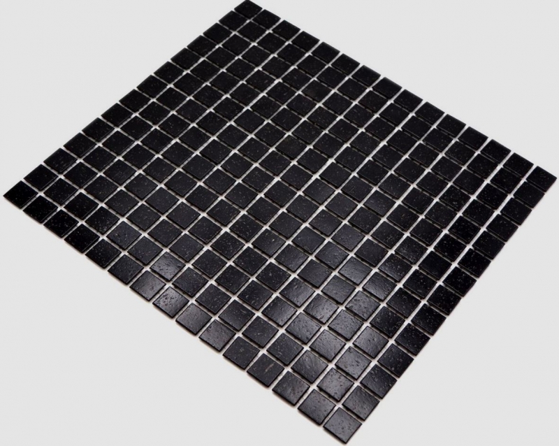 Mosaïque de verre Carreau de mosaïque noir Spots Miroir de carrelage Fond de cuisine MOS50-0302-P
