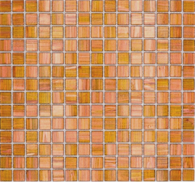 Mosaïque de verre Carreau de mosaïque brun doré cuivre MOS230-G34
